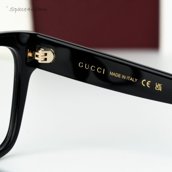 Gucci Women Eyeglasses Black Demo Square GG1791O 005 NEW AUTHENTIC - Picture 7 of 8
